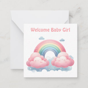 Baby meisje Kaarten Notitiekaartje
