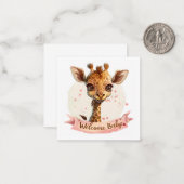 Baby meisje Kaarten Notitiekaartje (Voorkant / Achterkant in situ)