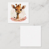 Baby meisje Kaarten Notitiekaartje (Voorkant / Achterkant)