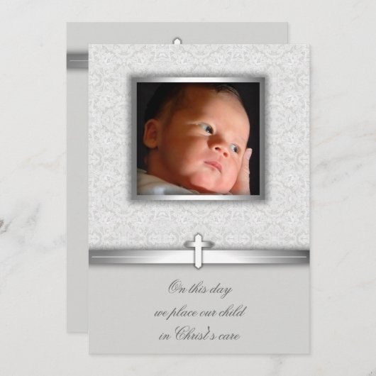 Baby Meisje Kant Doop of Doop Uitnodigingen