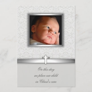Baby Meisje Kant Doop of Doopfeest Uitnodigingen