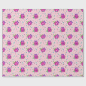 Baby Meisje Kawaii Octopus Cadeaupapier (Vlak)