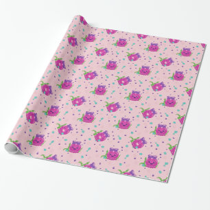 Baby Meisje Kawaii Octopus Cadeaupapier