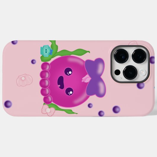 Baby Meisje Kawaii Octopus Case-Mate iPhone Case (Achterkant (horizontaal))