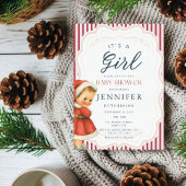  Baby Meisje Kerst Baby shower Kaart