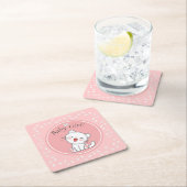 Baby Meisje Kitten Pawprints Papier Servetten Kartonnen Onderzetters (Insitu)