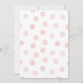 Baby meisje kleding baby shower Invitation Kaart (Achterkant)