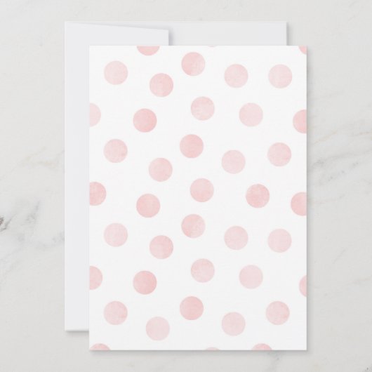 Baby meisje kleding baby shower Invitation Kaart (Achterkant)