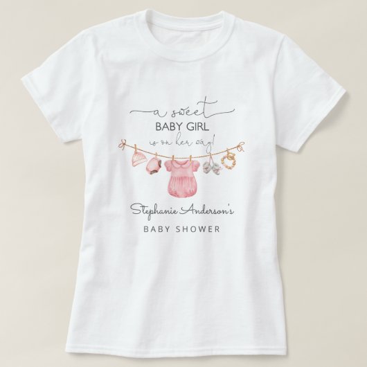 Baby Meisje Kleding Baby shower Mama om shirten te T-shirt (Design voorkant)
