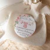 Baby Meisje Kleding Baby shower Ronde Favor Label