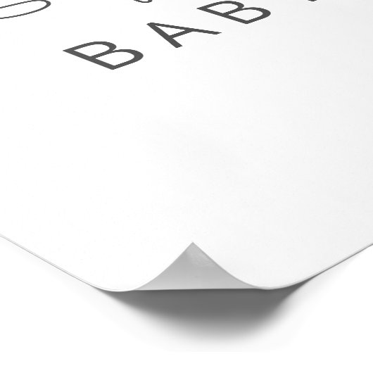 Baby meisje kleding baby shower welkomstbord poster (Hoek)