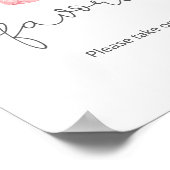 Baby meisje kleding gunsten teken poster (Hoek)