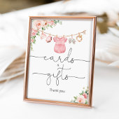 Baby meisje kleding Kaarten en geschenken teken Poster