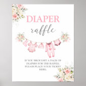 Baby Meisje Kleding Luier Raffle teken Poster (Voorkant)
