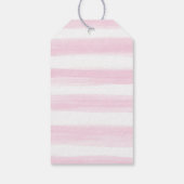 Baby Meisje Kleding Roze Bloemen Kwekerij Dank u Cadeaulabel (Achterkant)