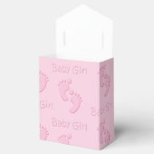 Baby Meisje Kleine Voeten Voetafdruk Douche Party  Bedankdoosjes (Geopend)