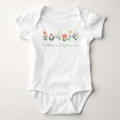 Baby Meisje Kleine Wildflower Bloemen Baby Bodysui Romper (Voorkant)