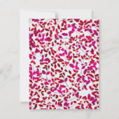 Baby Meisje Krans Baby Shower Kaart (Achterkant)