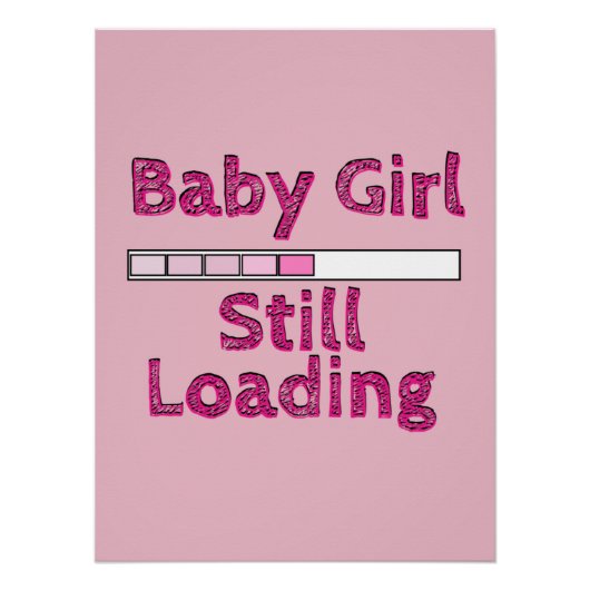 Baby meisje laden - vijfde maand perfect poster (Voorkant)