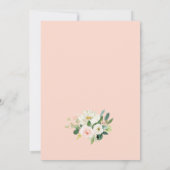 Baby meisje lange afstand Baby shower per post Kaart (Achterkant)