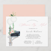 Baby meisje lange afstand Baby shower per post Kaart (Voorkant / Achterkant)