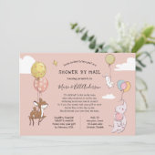 Baby Meisje Lange Afstand Douche per Mail Kaart (Staand voorkant)