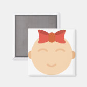 Baby meisje magneet (Voorkant / Achterkant)