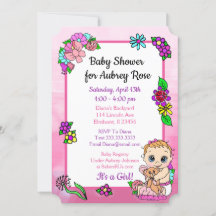 Baby Meisje met Teddy Bear Roze Baby shower Bloeme