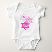 Baby Meisje Mijn Eerste Pascha Bodysuit Roze (Voorkant)