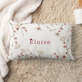 Baby Meisje Naam Ladybug Floral Kussen