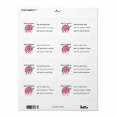 Baby Meisje Nieuwe Oma Gifts Etiket (Full Sheet)