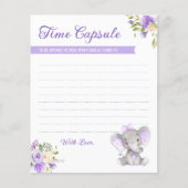 Baby Meisje Olifant 1e Verjaardag Tijd Capsule Kaa (Voorkant)