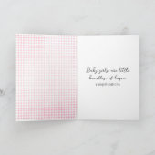 Baby Meisje Olifant Gefeliciteerd Kaart (Binnen)