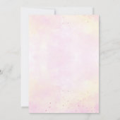 Baby meisje olifant met masker zoom Baby shower Kaart (Achterkant)