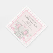Baby Meisje Olifant Roze Polka Dot Sip Zie Douche Servet (Hoek)