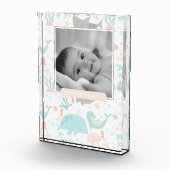 Baby Meisje Onder Zee Foto Blok (Rechts)