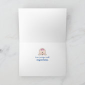 Baby Meisje op Clothesline Kaart (Binnen)