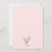 Baby meisje op de weg Baby shower Kaart (Achterkant)