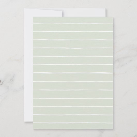 Baby meisje op de weg Safari Baby shower uitnodigi Kaart (Achterkant)