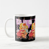 Baby Meisje Ouders & Nieuwe Families Koffiemok (Links)