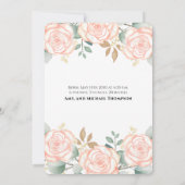 Baby Meisje Overlay Tekst Pasgeboren Foto Chic Roz (Achterkant)