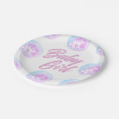 Baby Meisje Papieren Bordje (Gekanteld)