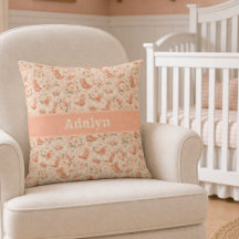 Baby Meisje Perzik Western Coquette Monogram