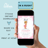 baby meisje prinses Baby shower Kaart