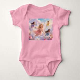 Baby Meisje Regenboog Glimlach Shirt