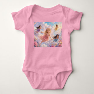 Baby Meisje Regenboog Glimlach Shirt