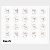 Baby Meisje Retouradres Sticker (Vel)