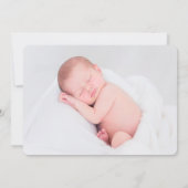 Baby meisje! Roos goud/PINK Aankondiging (Achterkant)