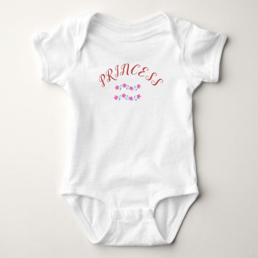 Baby Meisje Roze Bloem Romper (Voorkant)