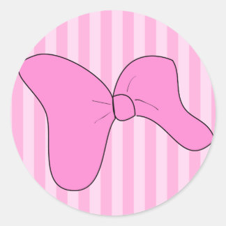 Baby Meisje Roze Bow Sticker